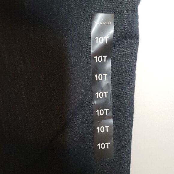 10T Tall Torrid Jegging Jeans Dark Wash Super Stretch High Rise Super Skinny ank - Picture 8 of 9